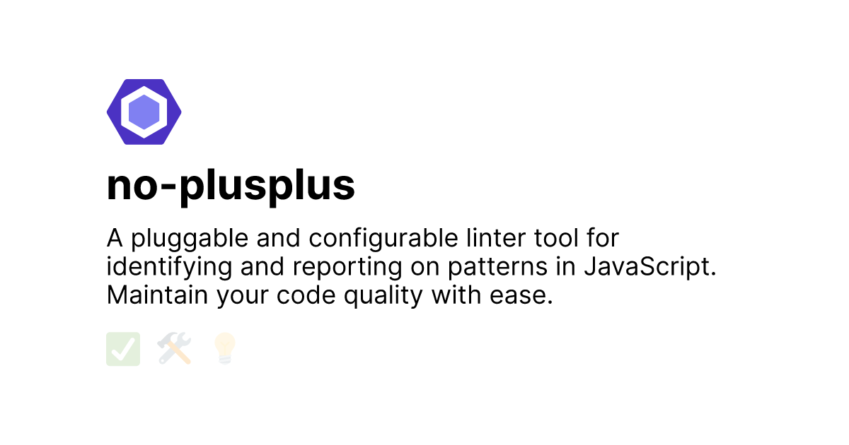 no-plusplus - ESLint - Pluggable JavaScript Linter